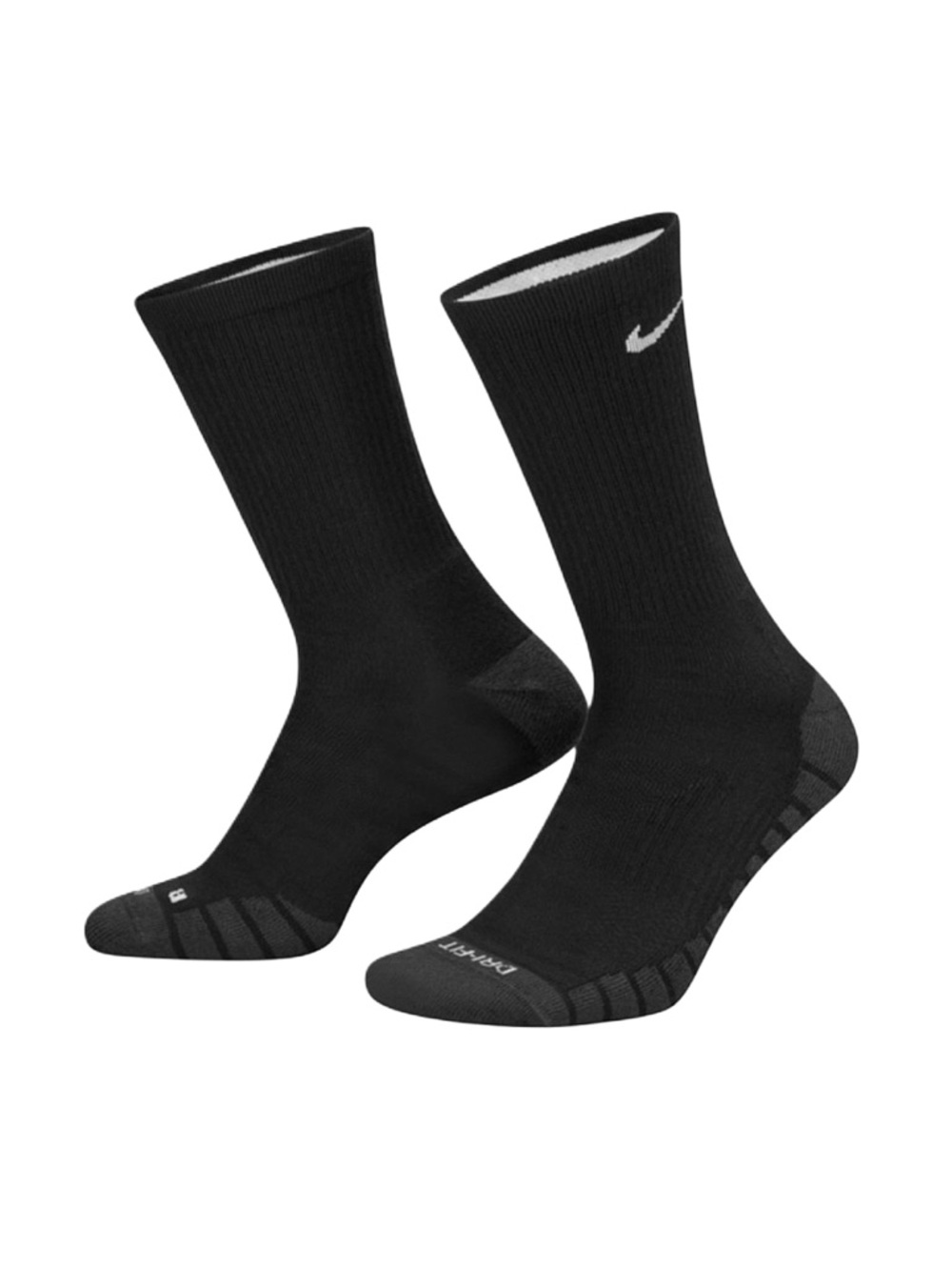 NIKE Men's Black Training Crew Socks Size Medium 6-8